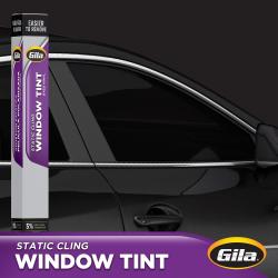 Gila 5%24in x 78in Limo Black Static Cling Window Tint