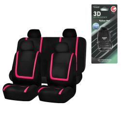 FH Group Unique Flat Cloth Seat Covers Full Set