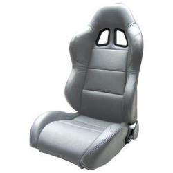 3A Racing Sport Seat Cover Leather Grey