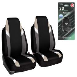 FH Group Supreme Modernistic Seat Covers Front Set