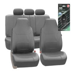 FH Group Royal PU Leather Seat Covers Full Set