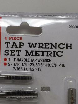 SureBilt Metric Tap Wrench Set 6 Piece