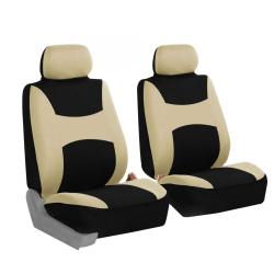 FH Group Light & Breezy Flat Cloth Seat Covers Front Set