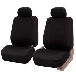 FH Group Multifunctional Flat Cloth Seat Covers Front Set
